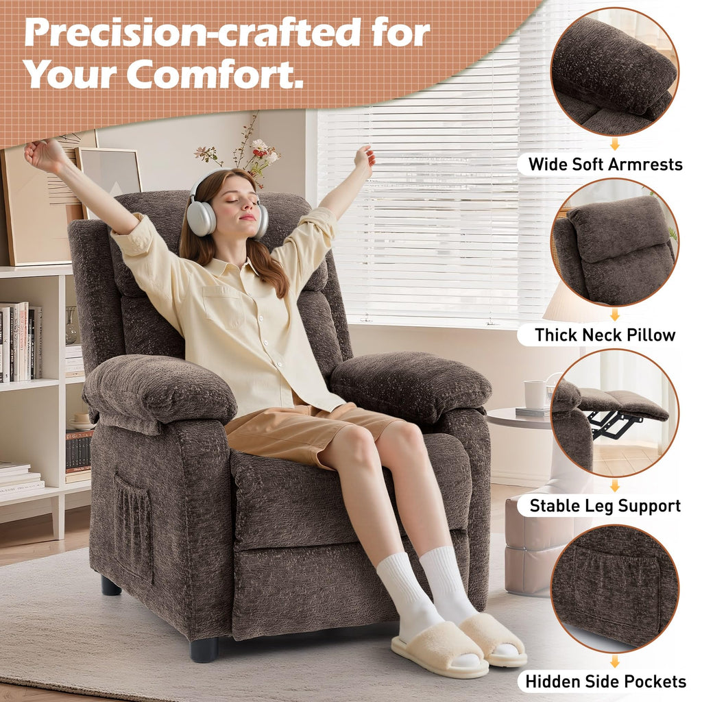Korser Recliner Chair, Living Room Chairs for Adults