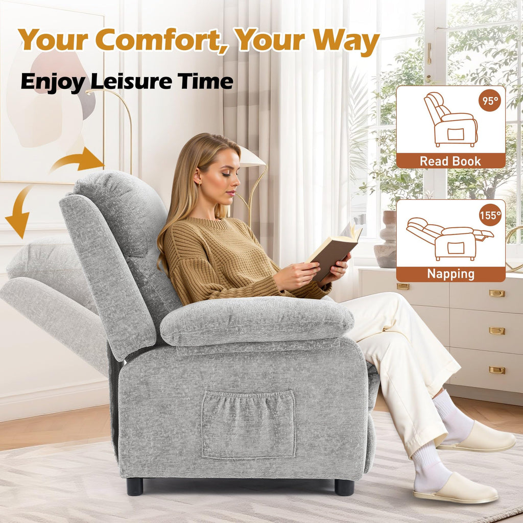 Korser Recliner Chair, Living Room Chairs for Adults