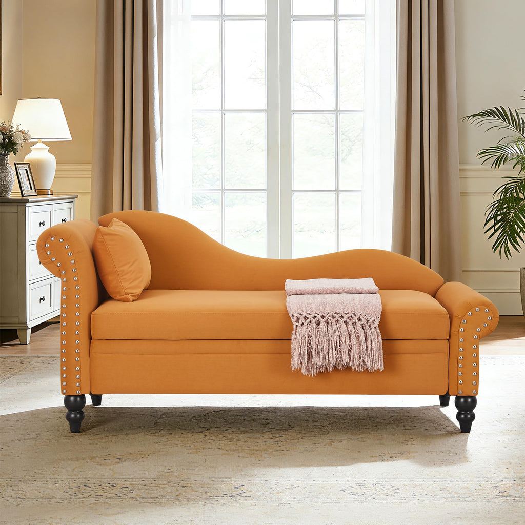ERYE Boucle Upholstered Left Facing Chaise Lounge Indoor for Living Room Bedroom,Comfy Single Chaise Lounge Modern Leisure Recliner Sleeper Sofa Daybed, Easy Assemble