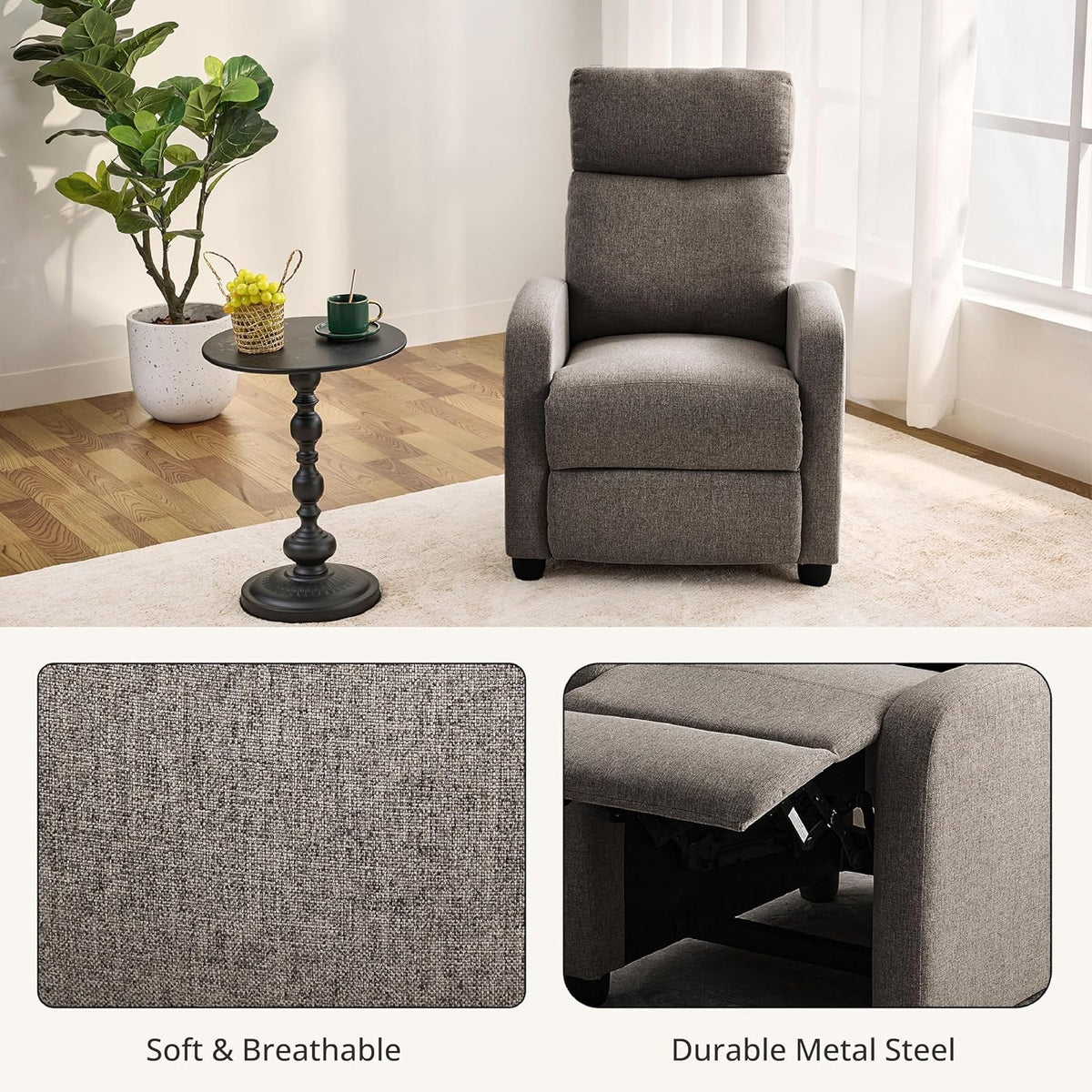 Recliner Chair for Living Room, Modern Adjustable Home Theater