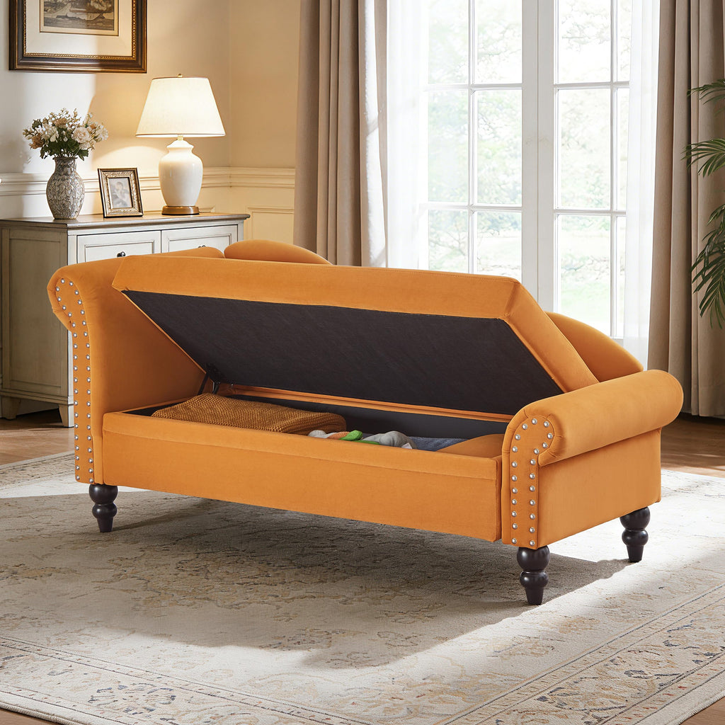 ERYE Boucle Upholstered Left Facing Chaise Lounge Indoor for Living Room Bedroom,Comfy Single Chaise Lounge Modern Leisure Recliner Sleeper Sofa Daybed, Easy Assemble