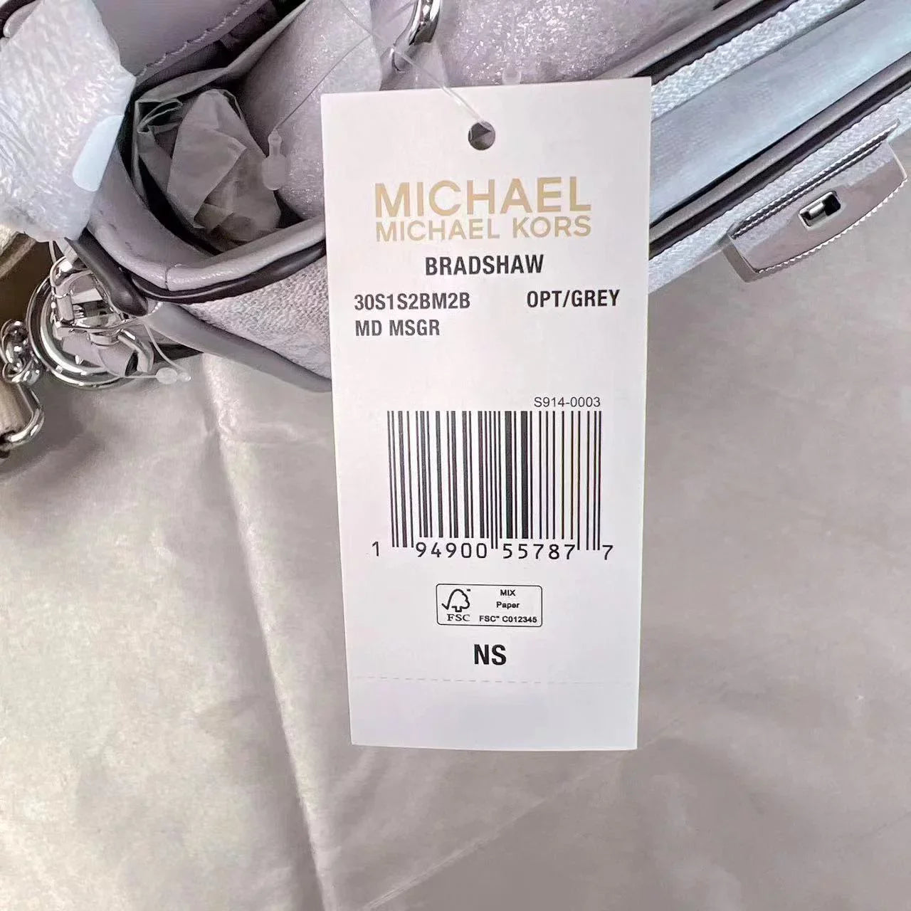 MESSENGER KORS BAG MICHAEL BRADSHAW OPT/PGREY 30S1S2BM2B MEDIUM LOGO