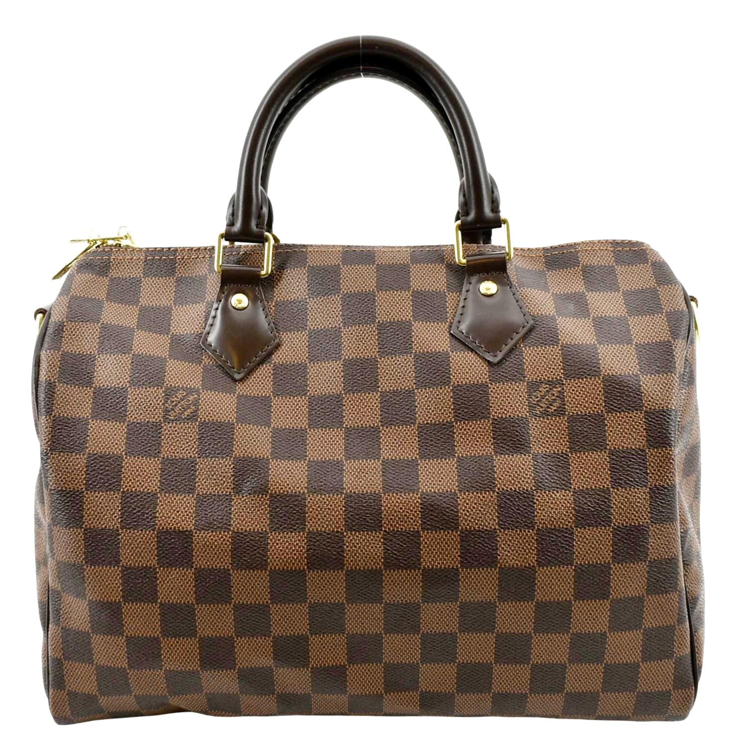Damier 30 Ebene Shoulder LOUIS Bag VUITTON Speedy Brown Pre-owned Bandouliere