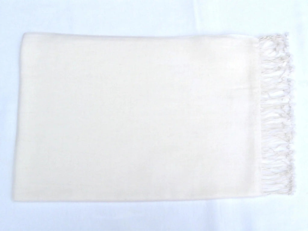 (Cream/Ivory Shawl) Regular Shawl/Shawls/Scarf/Scarves/Wrap/Stole/Muffler/Cape/Ruana/Blanket/Throw/Pashmina Scarf/Wool/Silk Shawl/Cashmere