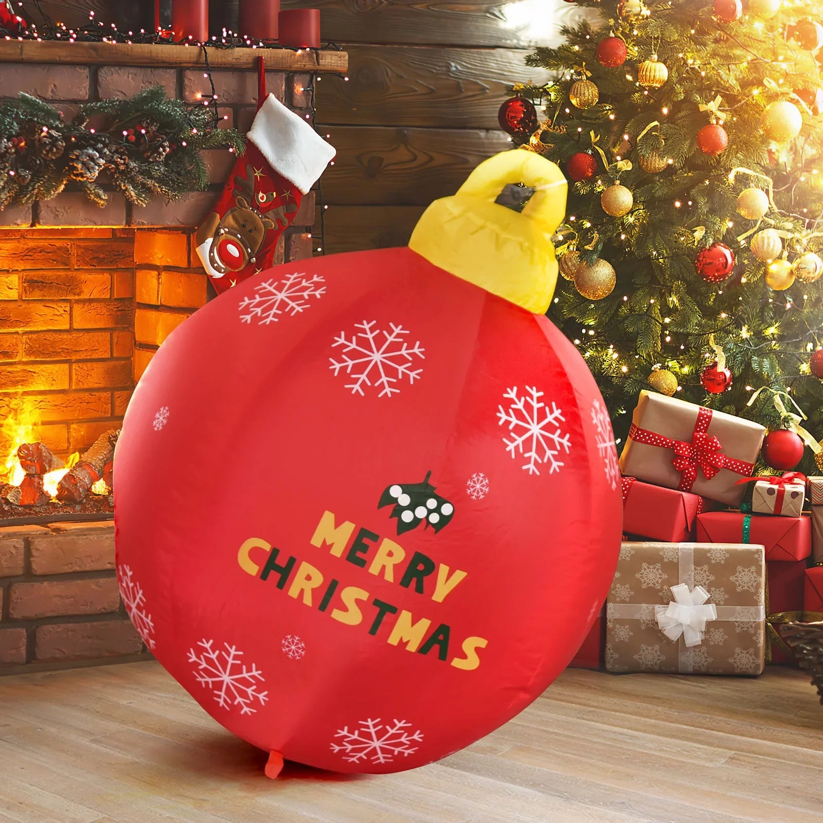Yard Decorations Chrismas Inflatable for Decorations Little Ornaments Light Blow Large Outdoor Ball, Ball Christmas Decorations Up Inflatables Christmas Ball Ball Toys Christmas Fun Up Christmas