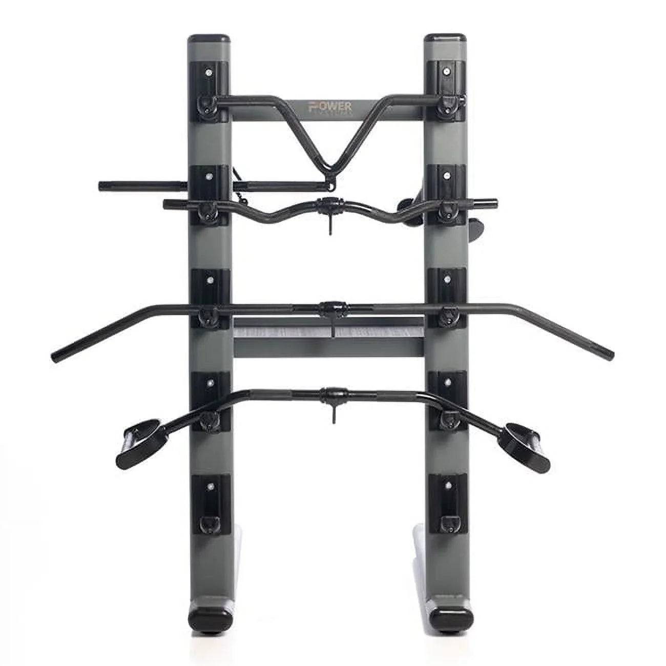 Cable Attachment with 12 Bars Attachment Cable Chrome Black Bar Rack Storage