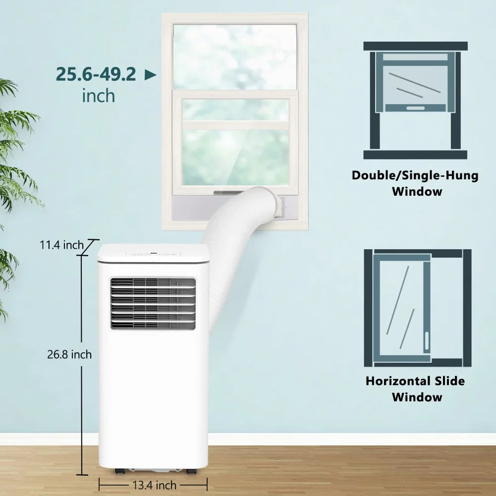 Conditioner Bedroom Freestanding Air Kit NPL-06C AC W/ Room Window Remote Dehumidifier BTU Portable Fan LifePlus Indoor 10,000 Unit