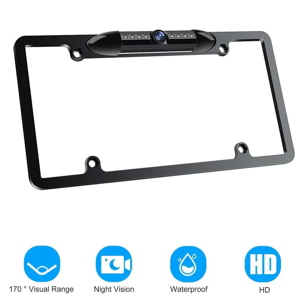 Cars - Cam Universal IP68 Viewing View for Camera Night Angle Waterproof KingFurt - Wired 170° American Backup Vision - Rear