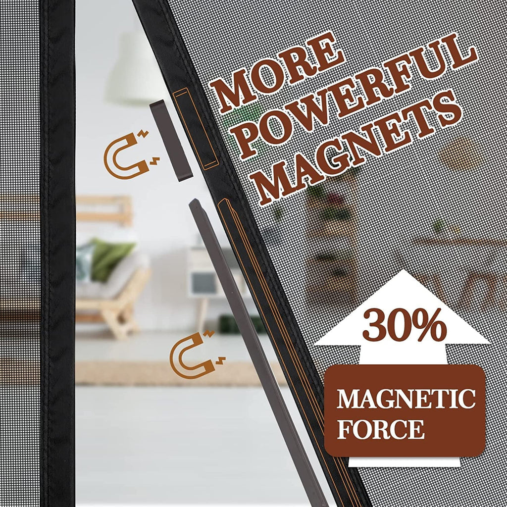 Yotache Size x Fits Fits Air Fresh 36 with Door 36" 96, Screen Size Enjoy Duty 97" Black x x Heavy Screen Screen 96" Door Doors Size Magnets 38" Door
