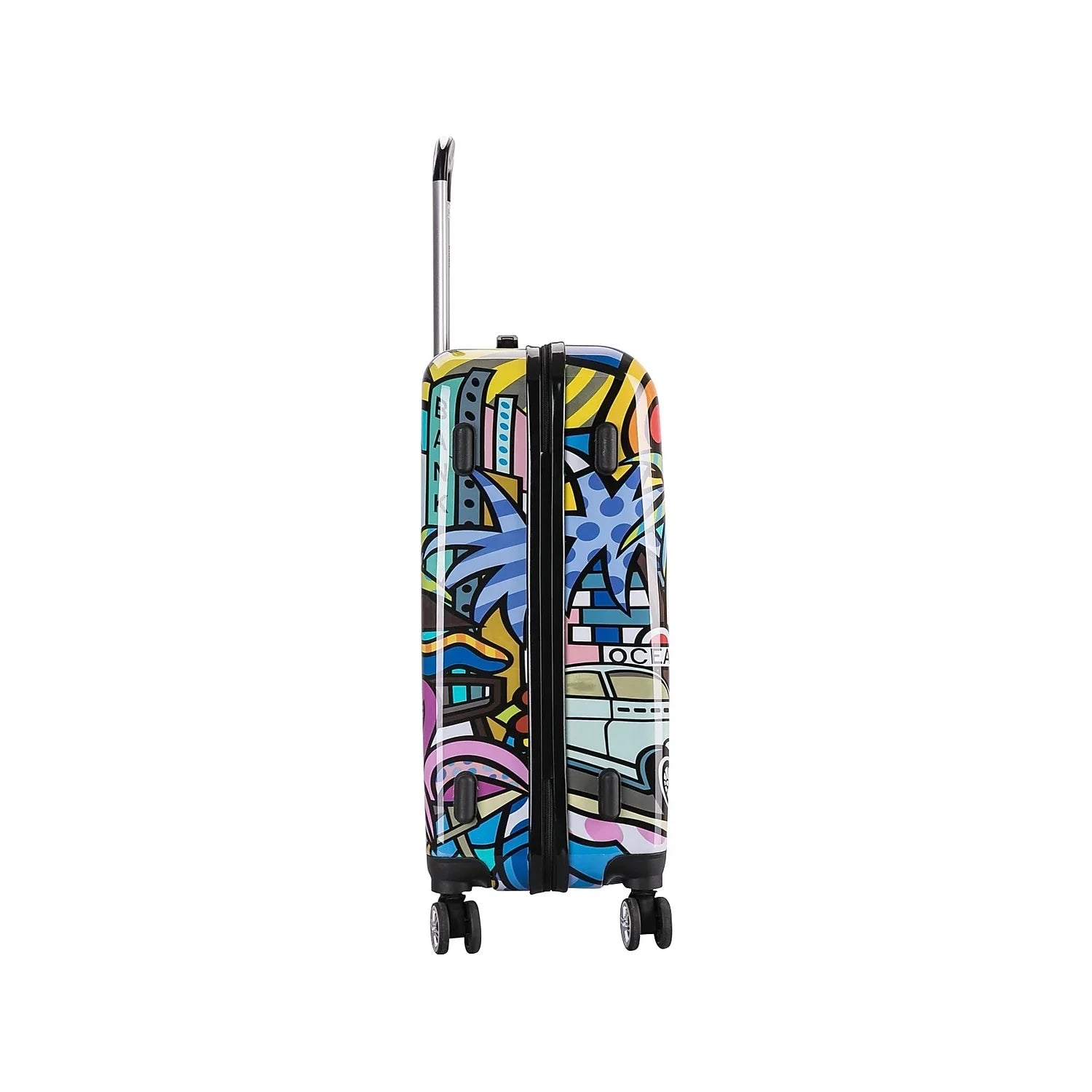 Luggage Plastic 4-Wheel InUSA PC/ABS Prints Miami Spinner (IUAPC00M-MIA)