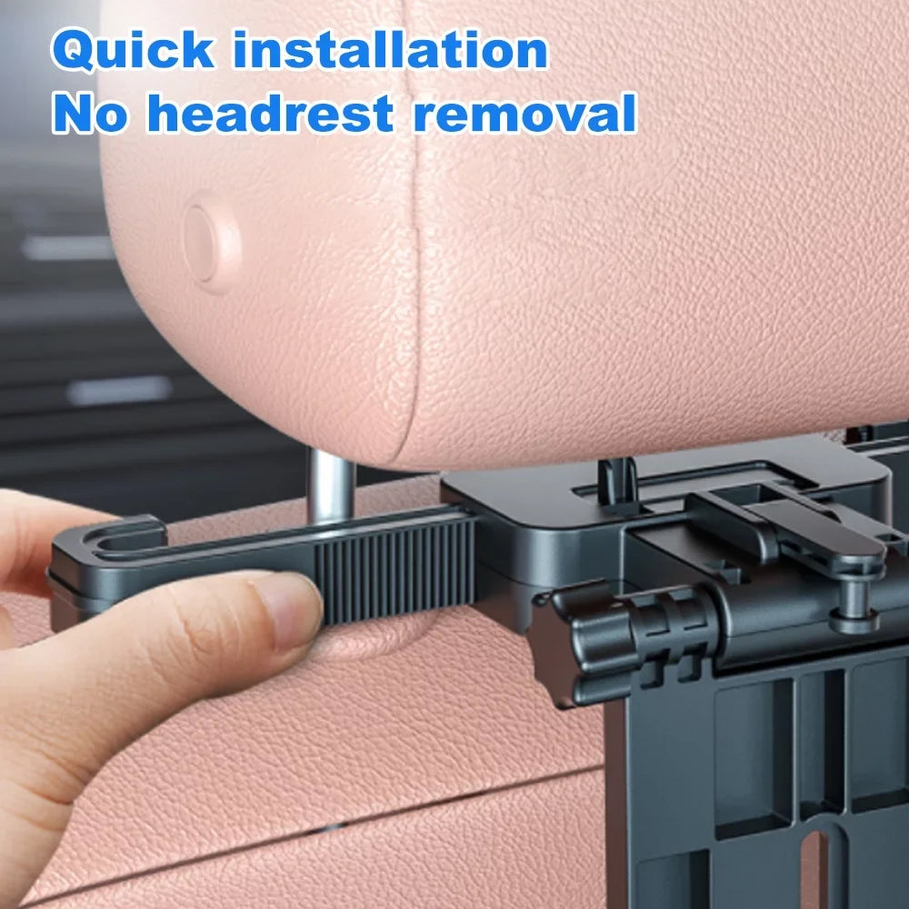 Back with Seat Writing, Phone Car Table Multifunctional Holder Food Car Adjustable Working, Black Seat Car Foldable Travel Eating Table Tray, for Aibecy