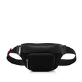 Fabric Unisex Authenticated (Good) Pre-Owned Pocket Black Bag Knit Neoprene FF Perforated Belt Fendi Vitello Grace