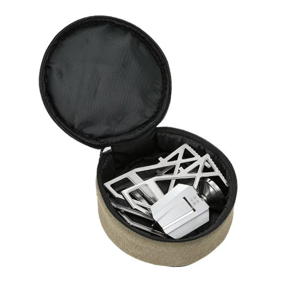 Stainless Steel Andoer Stove, Hiking and Backpacking Stove for Camping Gas Picnics 3300W Collapsible