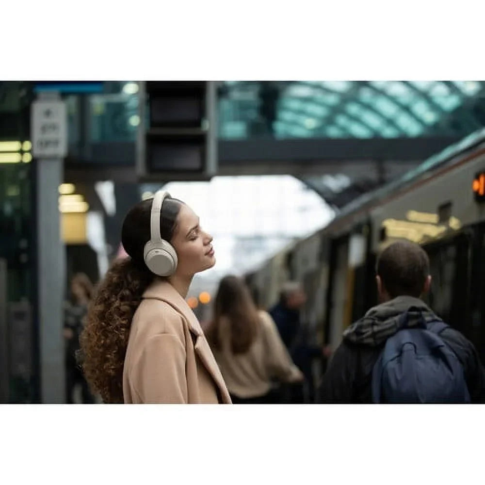 Over-Ear Sony Noise-Canceling Headphones Wireless WH-1000XM4 (Silver) +pixicloth