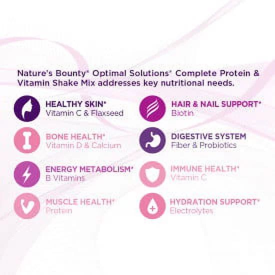 Bounty Optimal Solutions Nature's 1 Collagen, Lb Powder With Protein Vanilla,