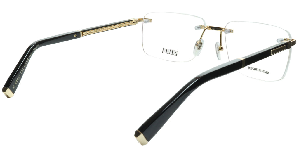 Real Quality Leather with Made Eyewear and Rimless Titanium High ZILLI