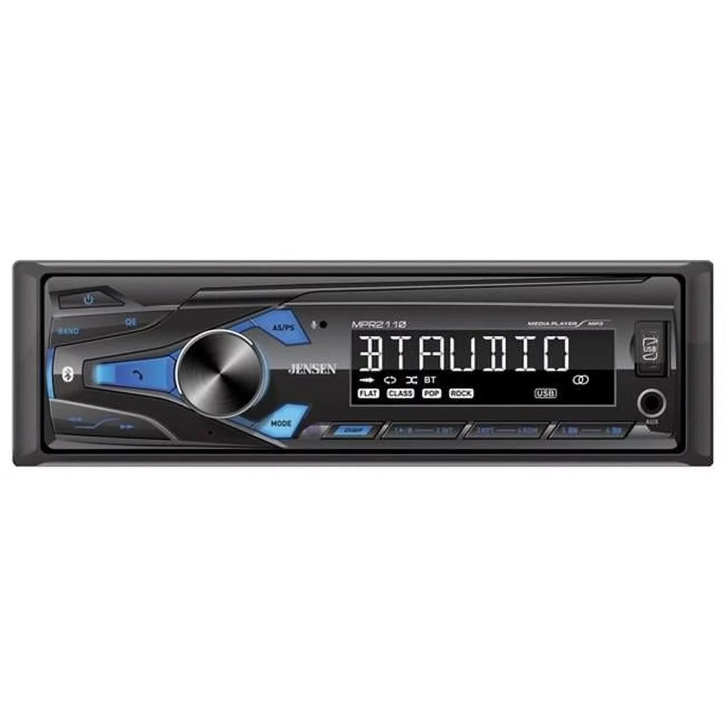 MP3 AM/FM Din Bluetooth USB/AUX Single Digital Jensen MPR2110 Stereo Car
