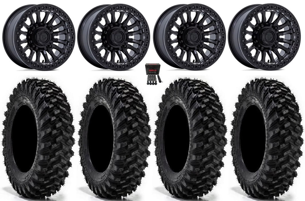 35" Warrior Rincon Tires Bk 15" Wheels Sportsman XT Fuel Bdlk RZR Ranger