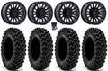 35" Warrior Rincon Tires Bk 15" Wheels Sportsman XT Fuel Bdlk RZR Ranger