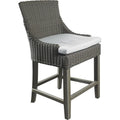 Padma's in Plantation Wicker Counterstool Kubu Alfresco Gray Patio