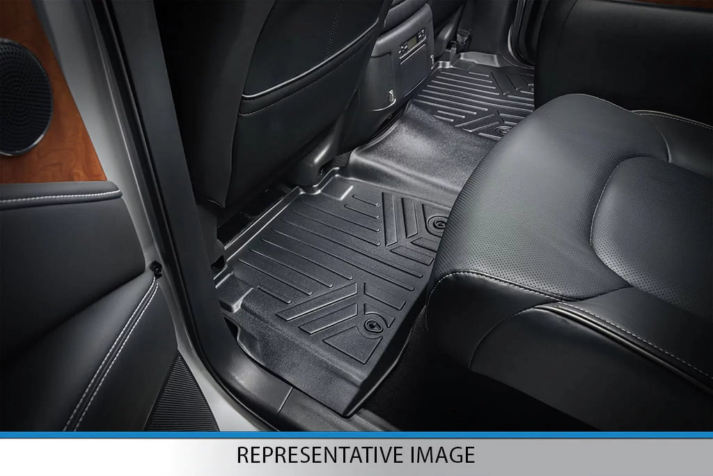 Set Expedition, Ford Black Center 2nd Seats Liner Bucket without for Row 2011-2017 Floor Smartliner Cargo Console & with SA0183-B0303-D0183 Mats