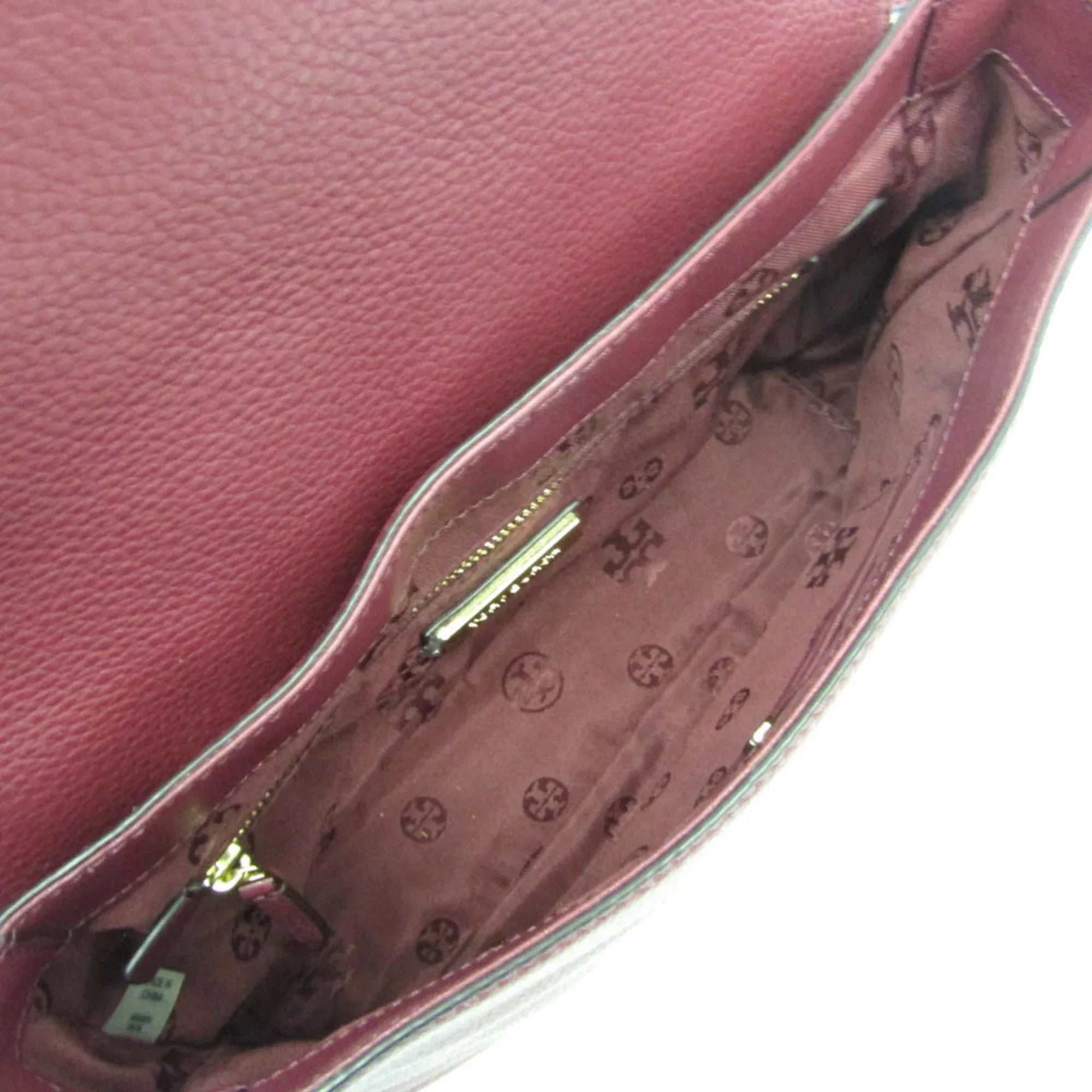 Women's Leather Bag Pre-Owned (Good) Burch Tory Bordeaux Shoulder