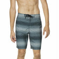 Men's Bondi Stretch Shorts Dwr 2-Way Stripe Speedo Board 20" Purview Black-Large