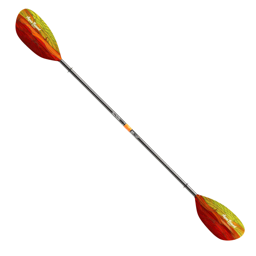 Kayak 2-Piece Whiskey Straight Shaft Bound Fiberglass Paddle Aqua