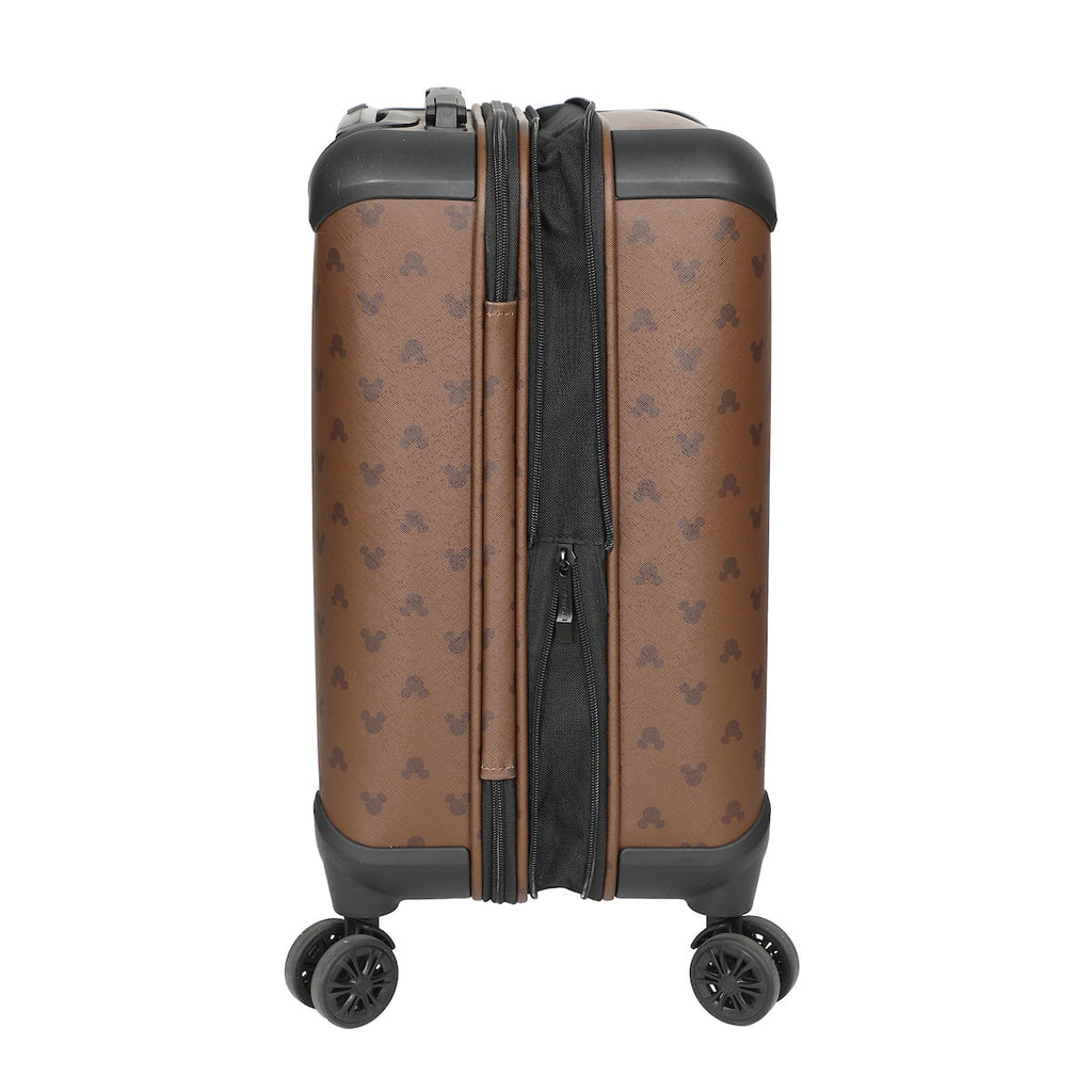 Ears 22” Disney Mouse Mickey Luggage Brown Rolling