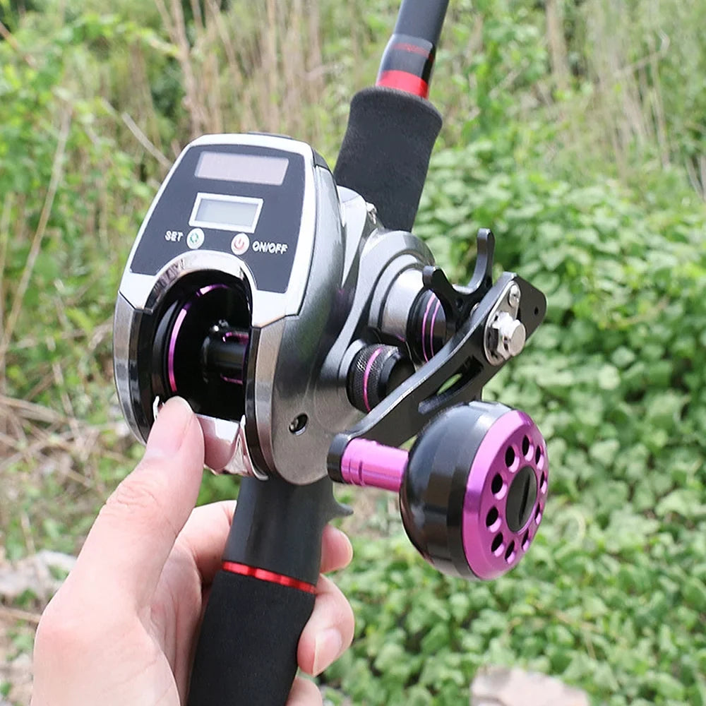 Baitcasting 1 with Fishing Speed 8.0 System Ratio Reel Digital Charging High OWSOO Display for Sun