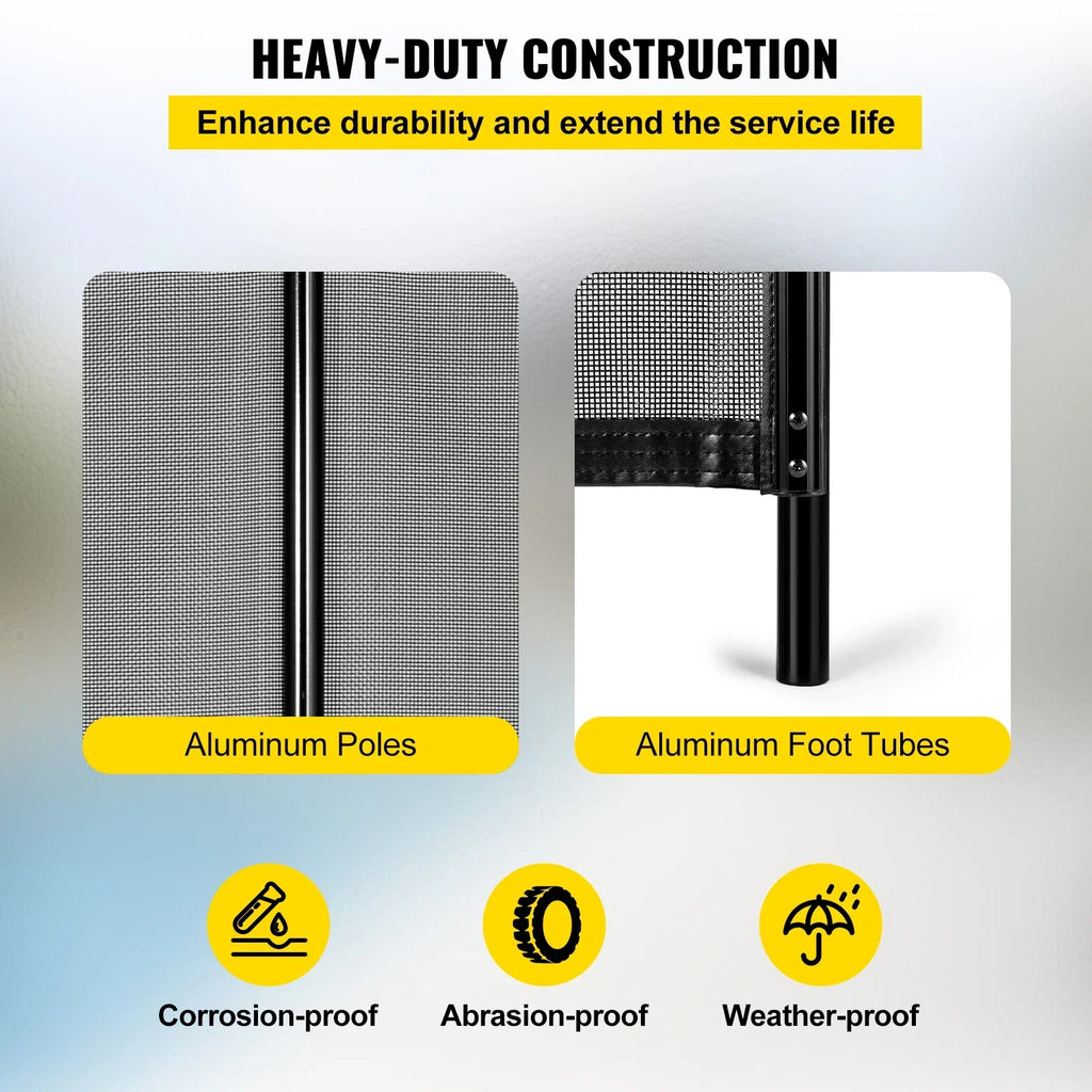 Pool Pool Swimming Removable for Fences 12 1000D Security Pool Pool Tubes, 4 Poles Fence for Fencing Fabric SKYSHALO x ft PVC Pools and Aluminum Privacy and Breathable Fence, Mesh, Foot Inground with