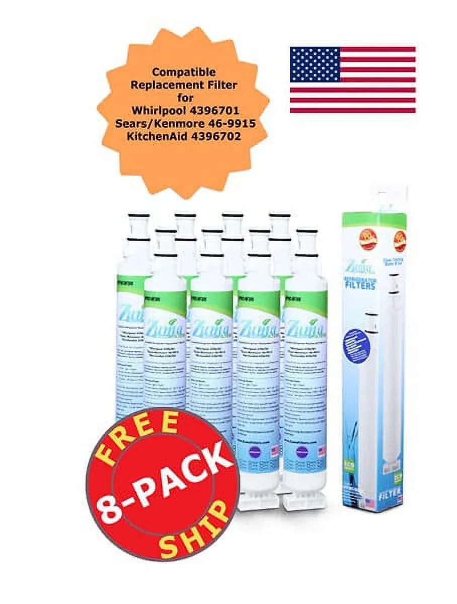 8 Model OPFW3-RF300 ZUMA Compatible and , Water , Pack Ice in Filter , Made U.S.A. - - with Whirlpool® # Brand 2301706