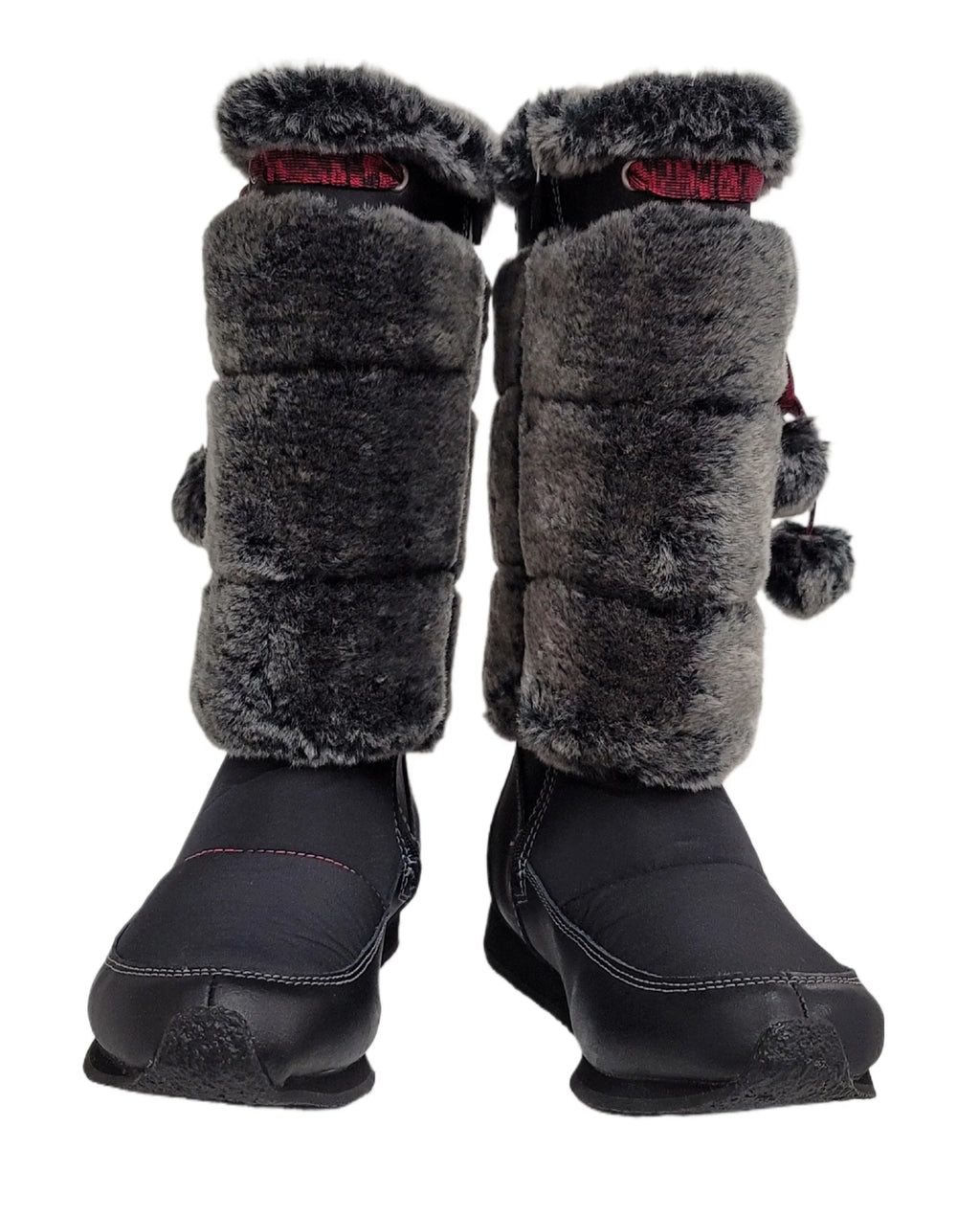 Boot Tall Kid Timberland size 4.5 Winterberry Black Fur Junior 59994 US Big Medium