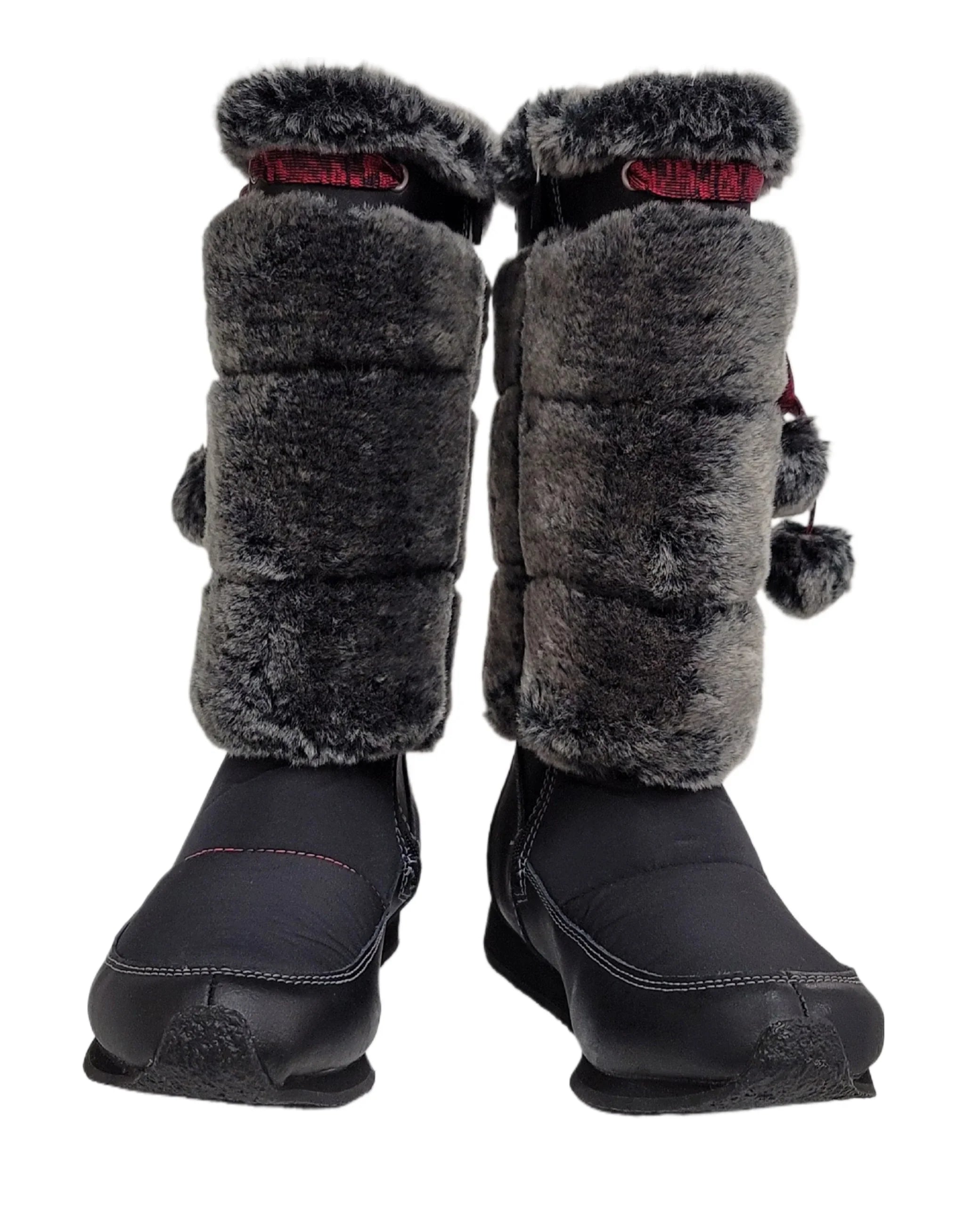Boot Tall Kid Timberland size 4.5 Winterberry Black Fur Junior 59994 US Big Medium