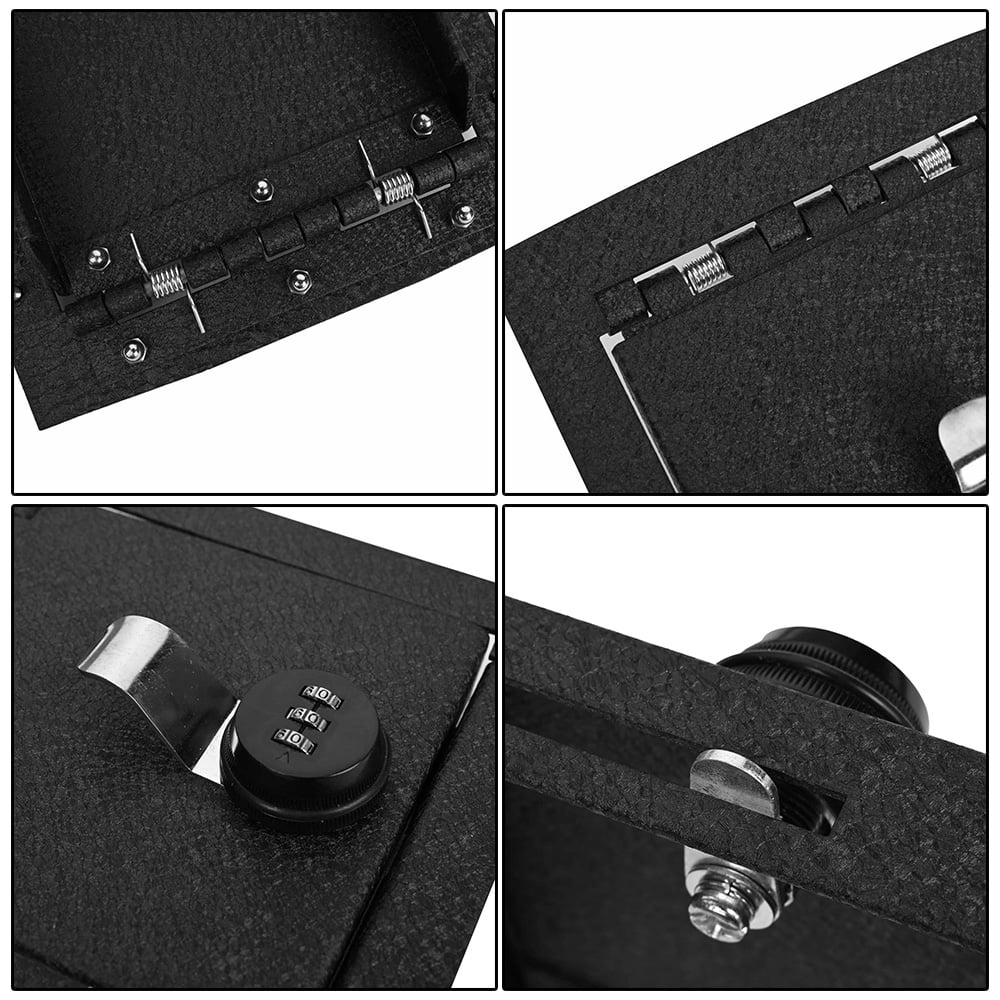 2Door/4Door 2021-2022, 3-Digit Black Password, with Coating for Console ALLTIMES Safe Steel Bronco Box for Carbon Ford Center Anti-rust