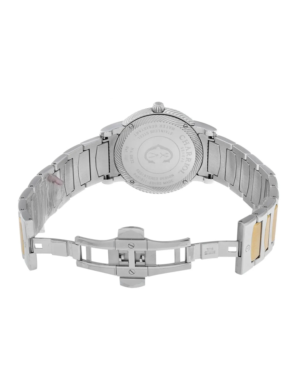 Watch Dial P40SY2.931.001 40mm Quartz Silver Steel Charriol New Men Parisii