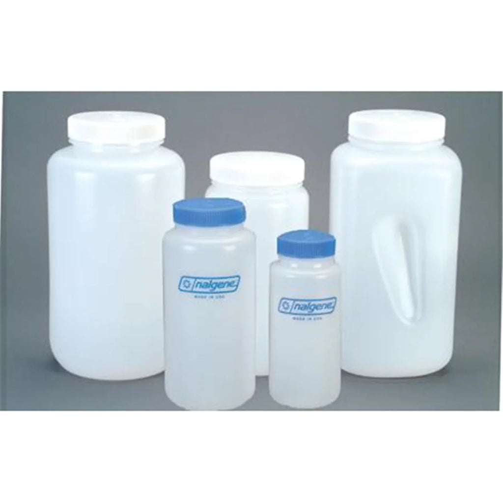 Bottle - White - 2 qt. Wide Nalgene Round Mouth LDPE