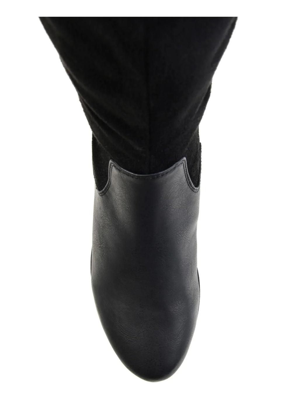 COLLECTION Goring Boot WC Almond Block Zip-Up Accent Frenchy Womens Toe Heel 8.5 Riding JOURNEE Comfort Buckle Black
