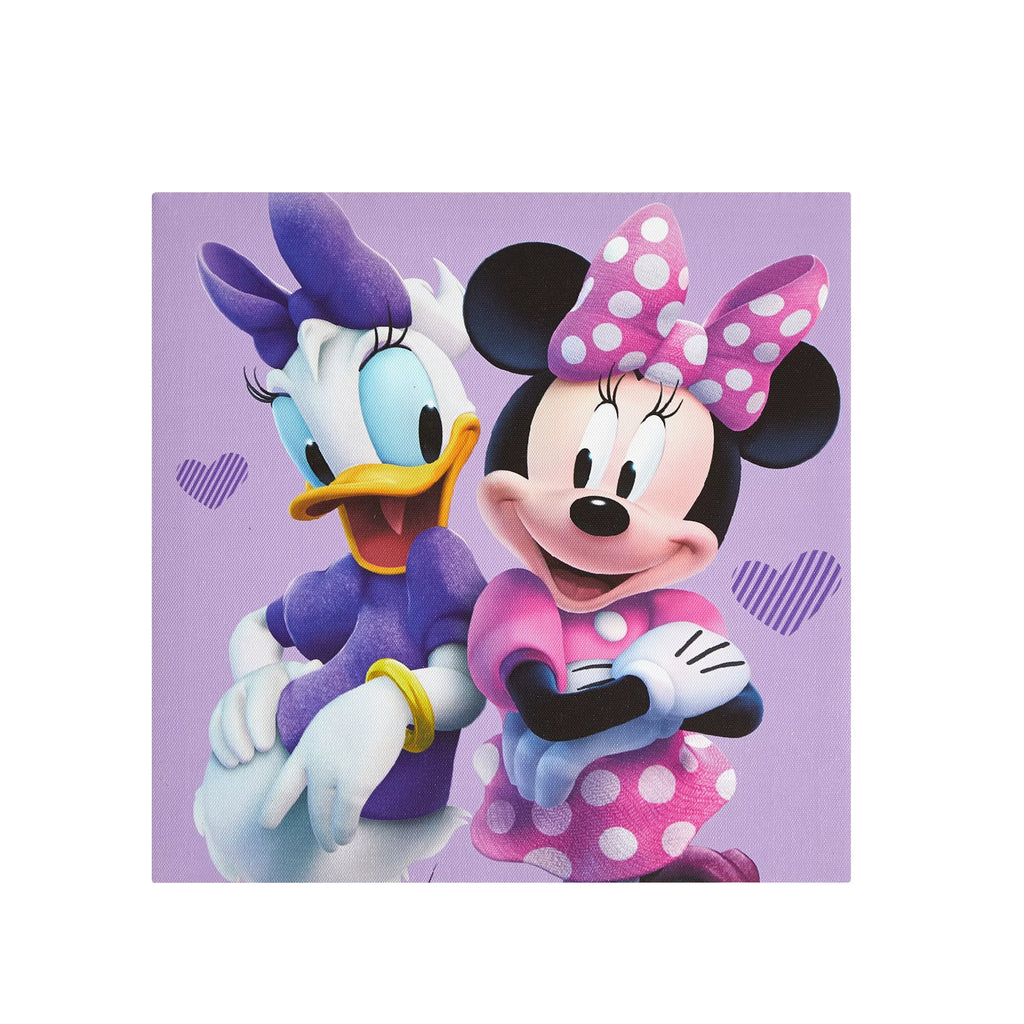 Children's Minnie Mouse Pink 4 Pack Wall Canvas Art Disney