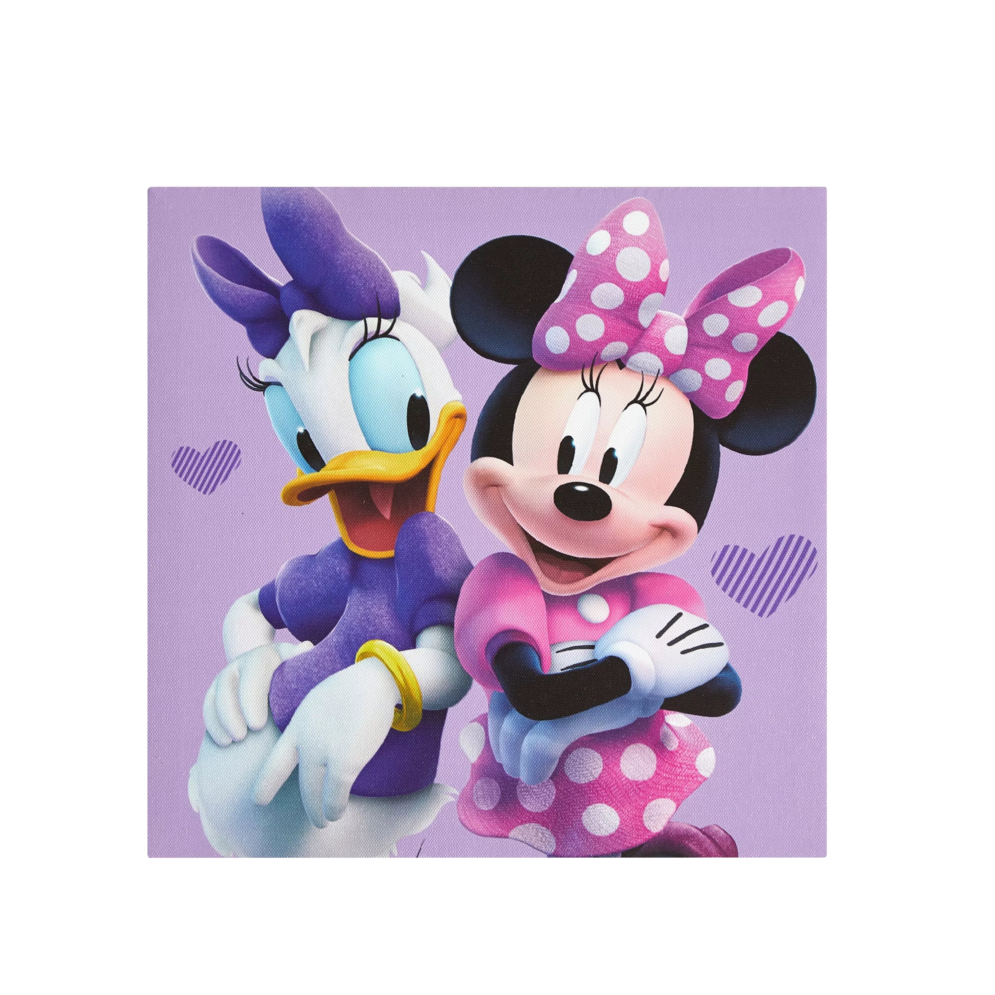 Children's Minnie Mouse Pink 4 Pack Wall Canvas Art Disney