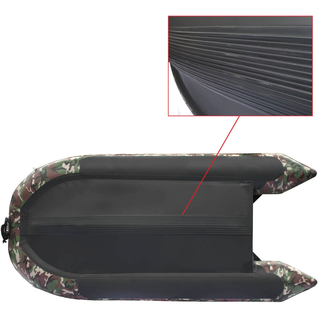 Raft Camouflage BT320CM 4-Person ALEKO - Boat Fishing feet 10.5 Inflatable