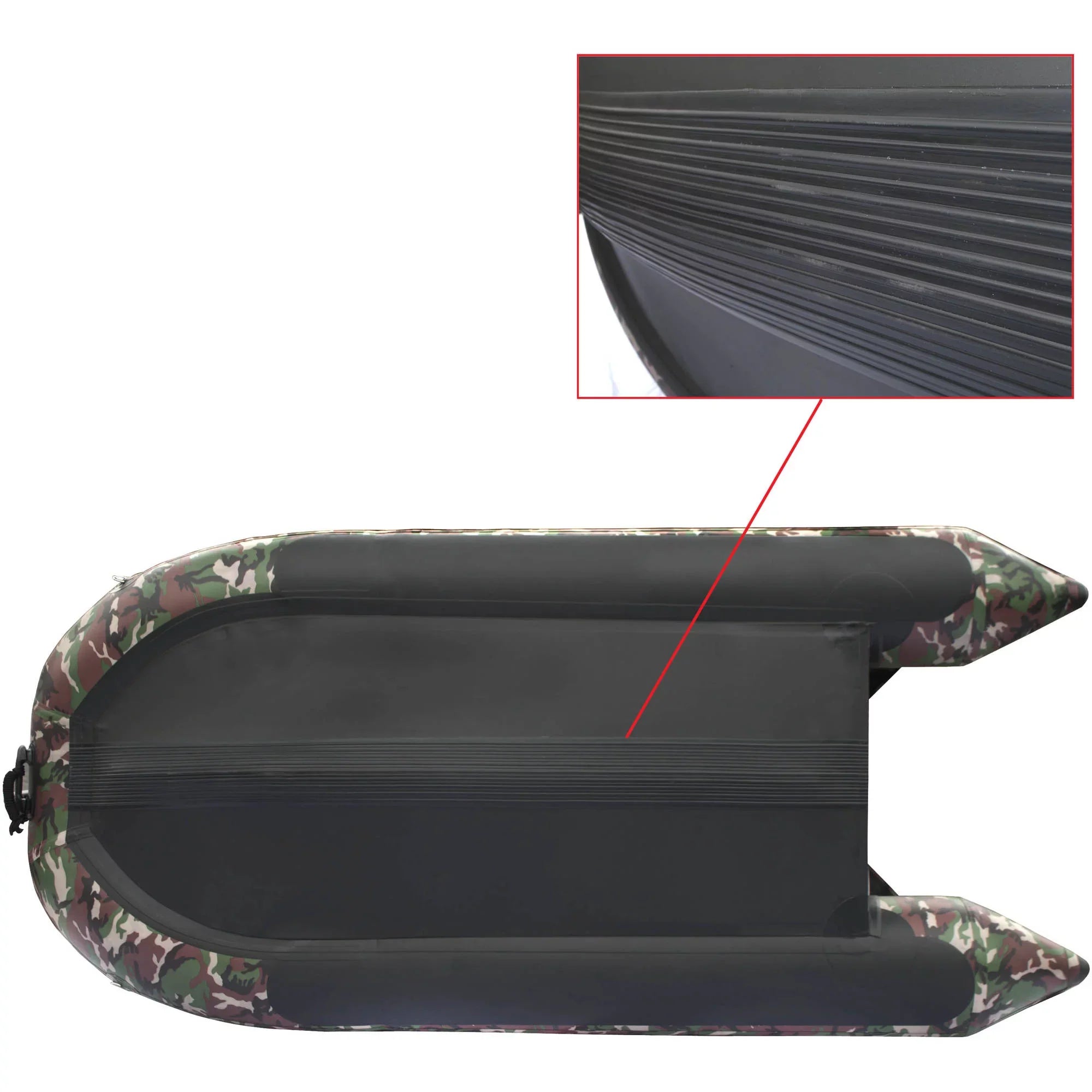 Raft Camouflage BT320CM 4-Person ALEKO - Boat Fishing feet 10.5 Inflatable