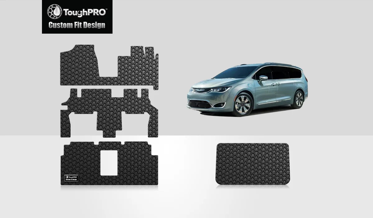 '- Weather USA) - with 2015 Mats (Made Cargo - DODGE Black Grand Heavy Set Full - All Duty with Rubber in Caravan Compatible ToughPRO