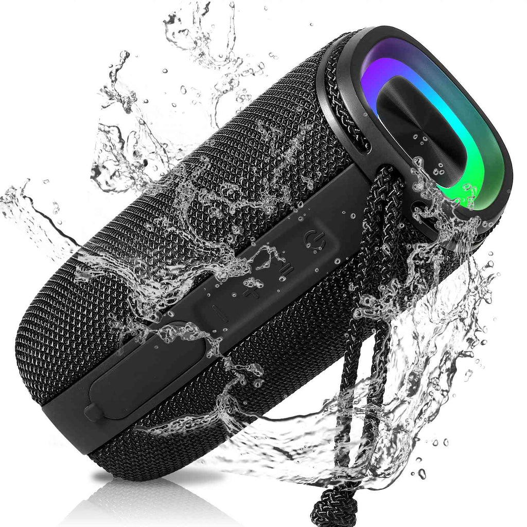 for Punchy Nokia IPX5 Bass, BT5.3, 360° Sound Bluetooth 3.1 X808 Portable Black Wireless Speakers - Surround HD Waterproof Speaker, UrbanX True Speaker with Pairing,