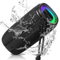 for Punchy Nokia IPX5 Bass, BT5.3, 360° Sound Bluetooth 3.1 X808 Portable Black Wireless Speakers - Surround HD Waterproof Speaker, UrbanX True Speaker with Pairing,