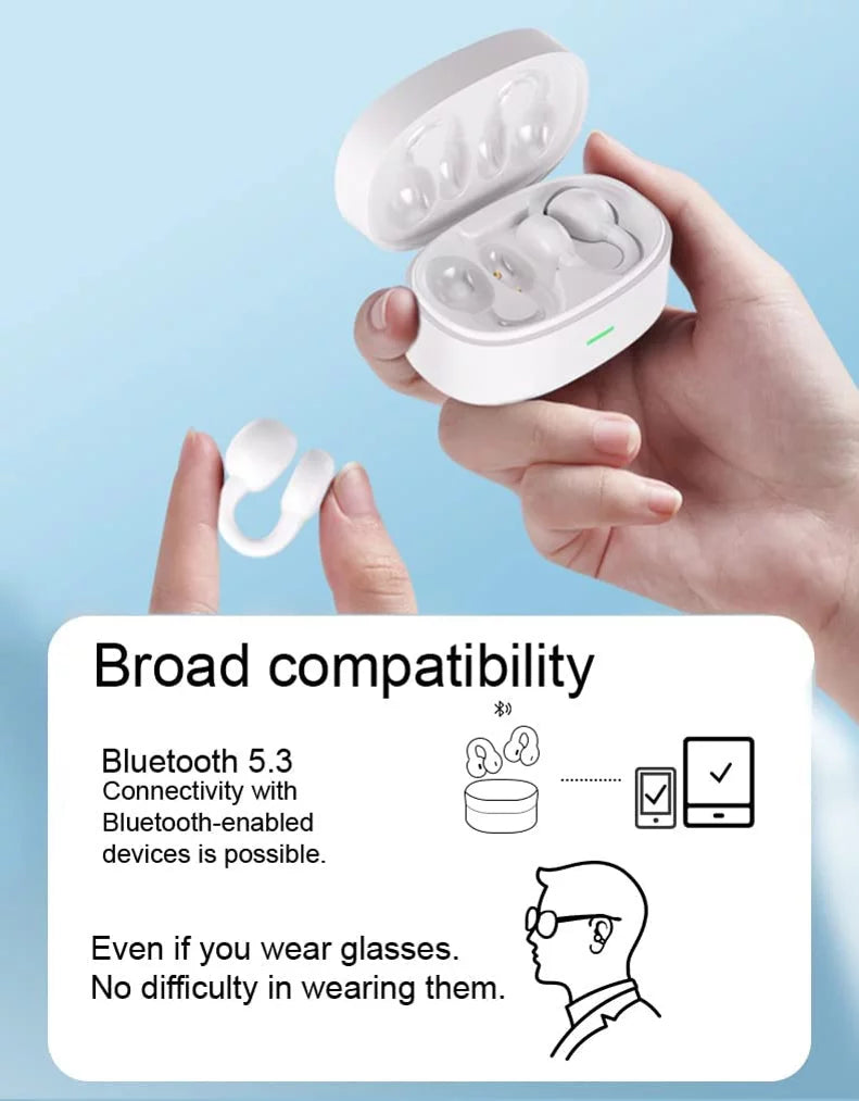 Hands-free for Compatible Pro N8O Charging DuraForce 3 Headset Model (2023) True Case Earbuds Phone Kyocera Pro Stereo Mic 3 - Bluetooth Wireless TWS Earphones Ear-Clip DuraForce With