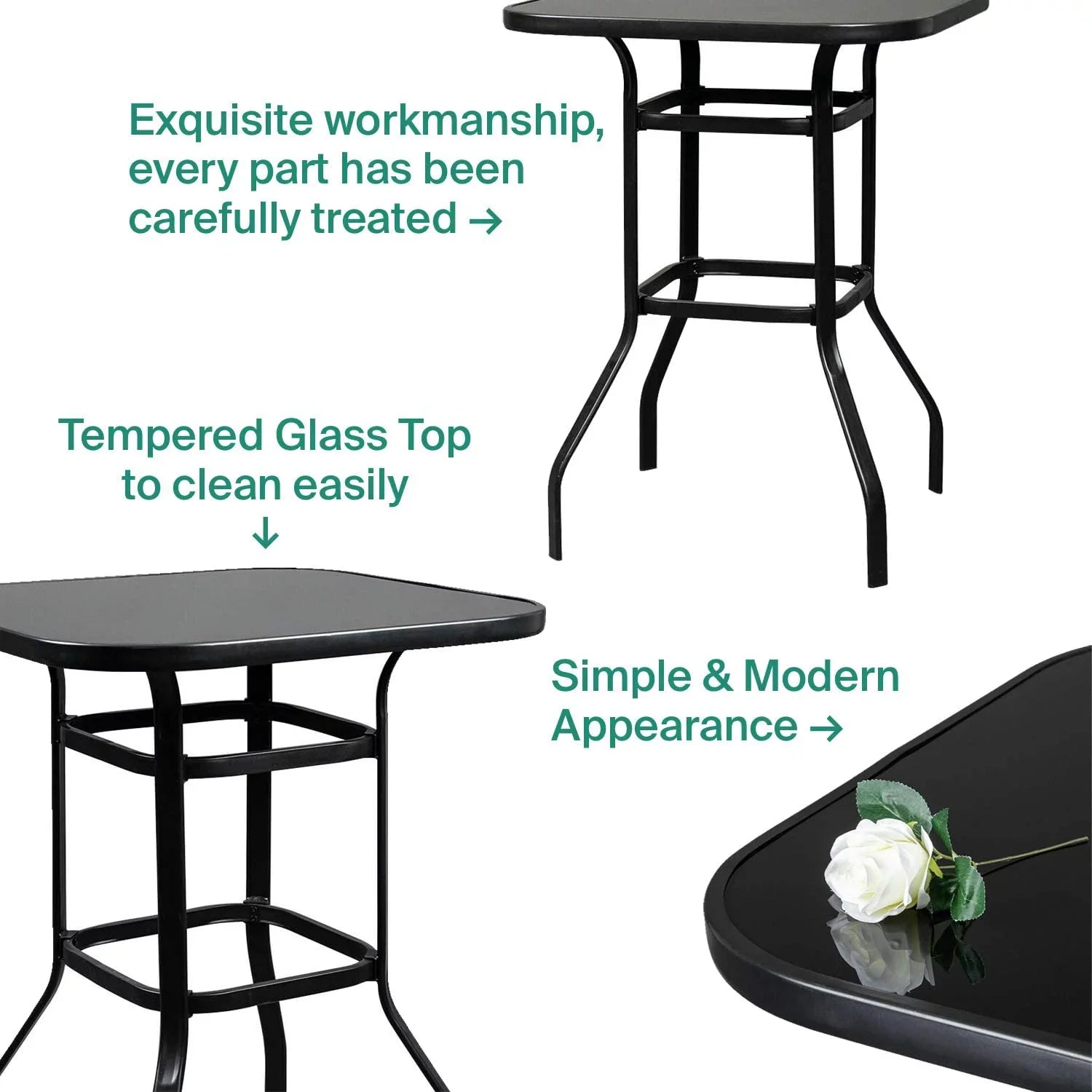 Deck Bar Glass Zoey For Strong Table Use