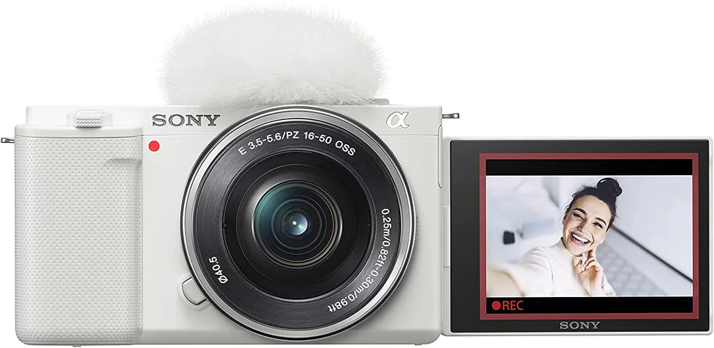 Lens - Interchangeable Camera Alpha - ZV-E10 Sony Vlog Mirrorless Kit ILCZVE10LW White APS-C