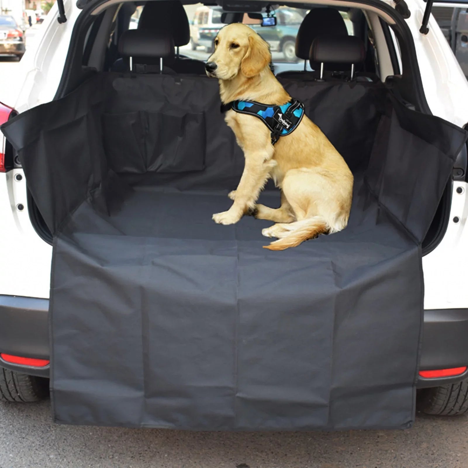 Bite Oxford Thicker Sedan Van Trunk Cushion Mat for Resistant Car Organizer Trunk Arealer Dirt-proof Mat Seat Cloth Mat Protective SUV Pet Dog