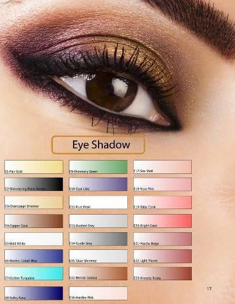 &amp; Green, Green, Cocoa, Fl. (3) Airbrush Eyeshadow Cocoa, Air 0.25 Shimmery Bottles Set of E4Copper Fair Glam Water-based s-E1 of Three Oz. Gold Fair Copper E9shimmery Gold